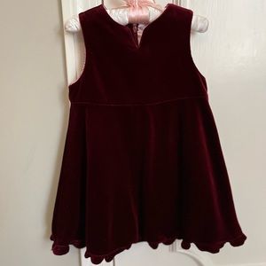Velvet Cranberry GAP Dress 12-18 months